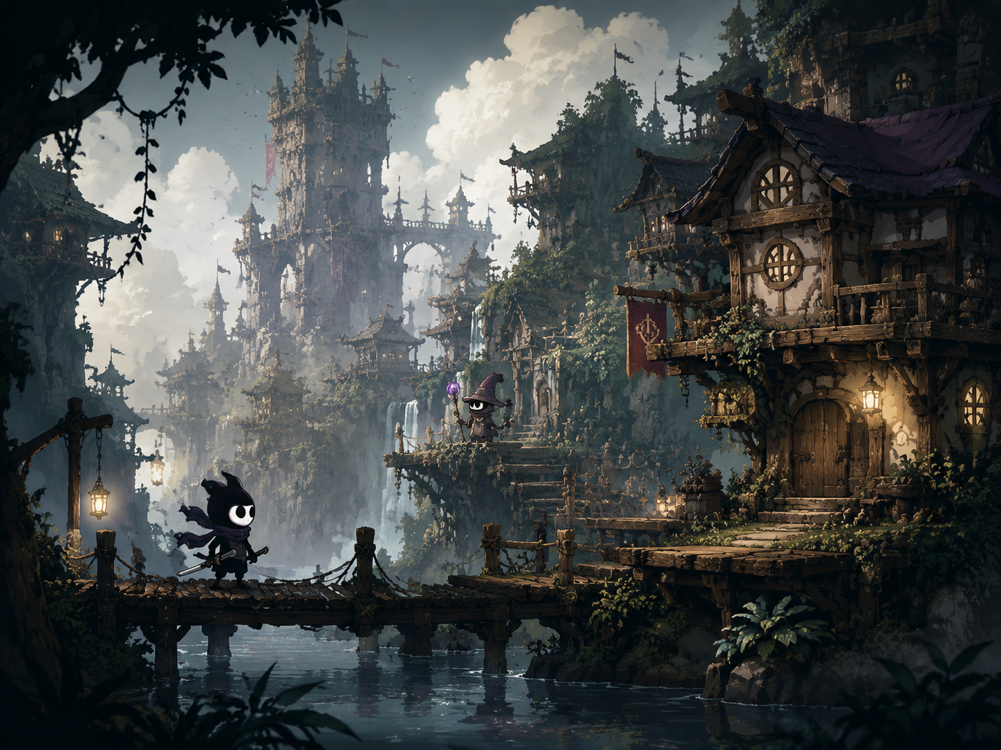 AI-assisted game world concept art