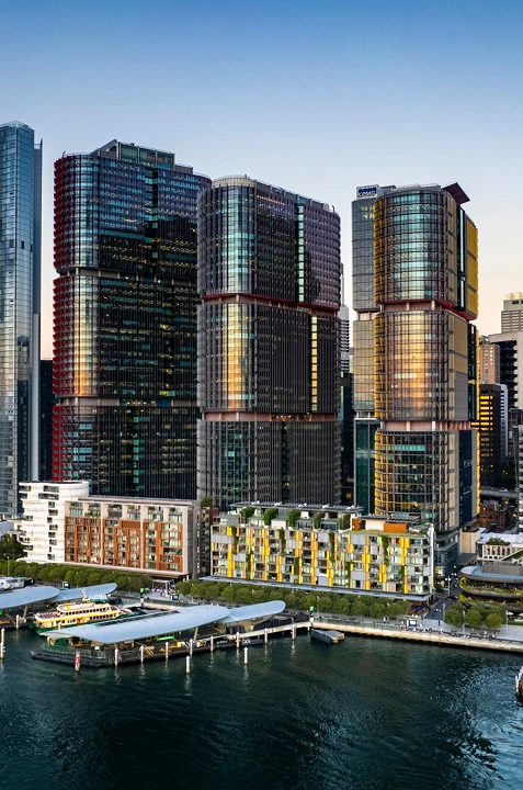 International Towers beside the Barangaroo waterfront
